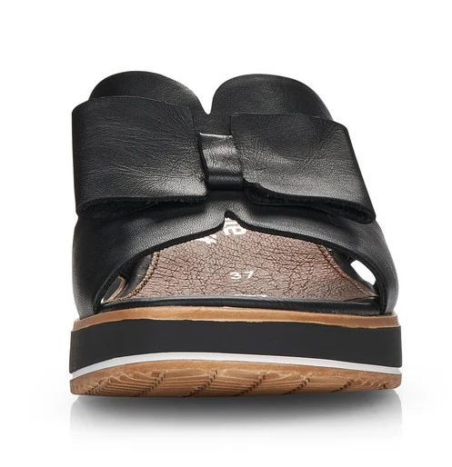Black Wedge Slide Sandal - Image 5