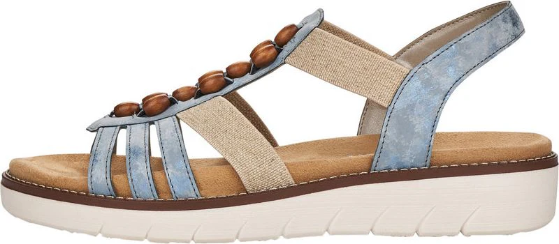 Blue/Grey Elastic Sandal - Image 3
