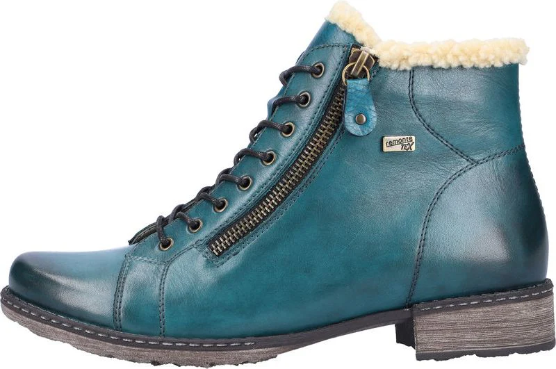 Blue Lace Up Boot - Image 3