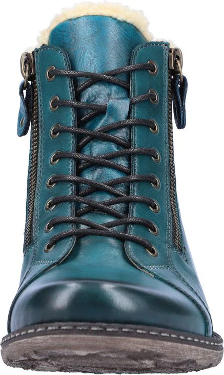 Blue Lace Up Boot - Image 4