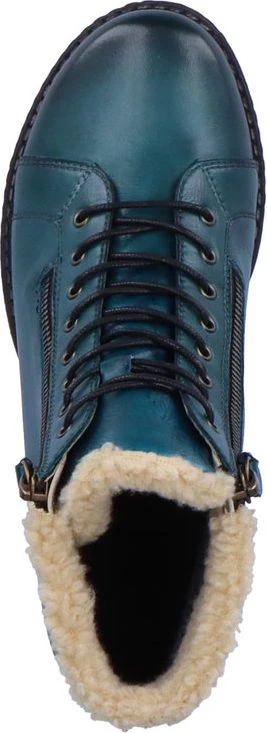Blue Lace Up Boot - Image 6
