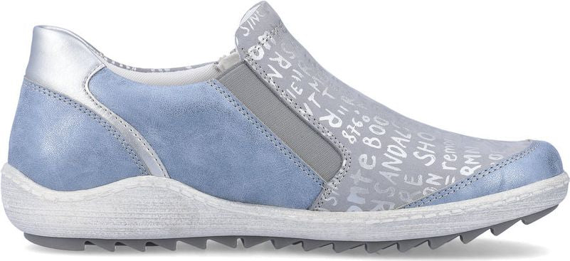 Blue Pattern Slip On - Image 2