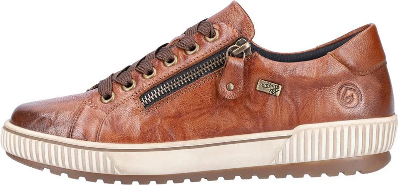 Brown Lace Up With Side Zip - Image 3