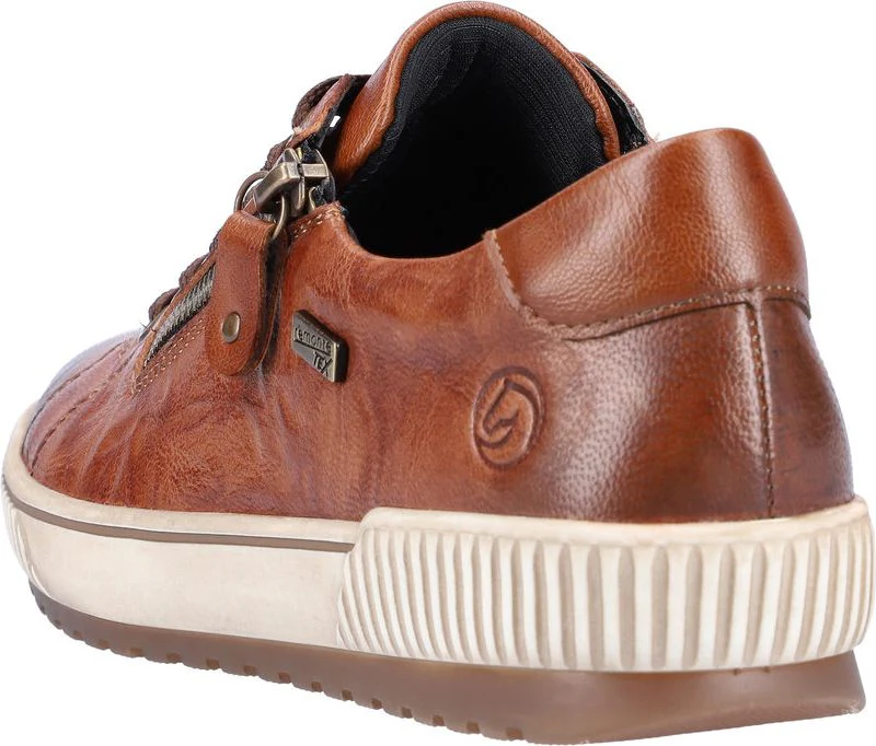 Brown Lace Up With Side Zip - Image 5
