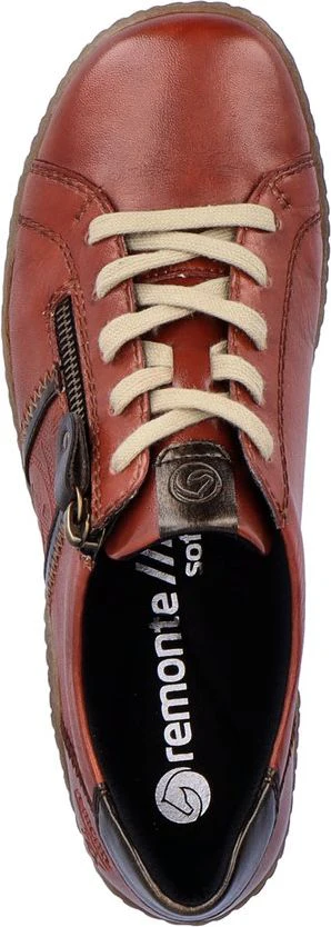 Brown Lace Up W Side Zip - Image 6