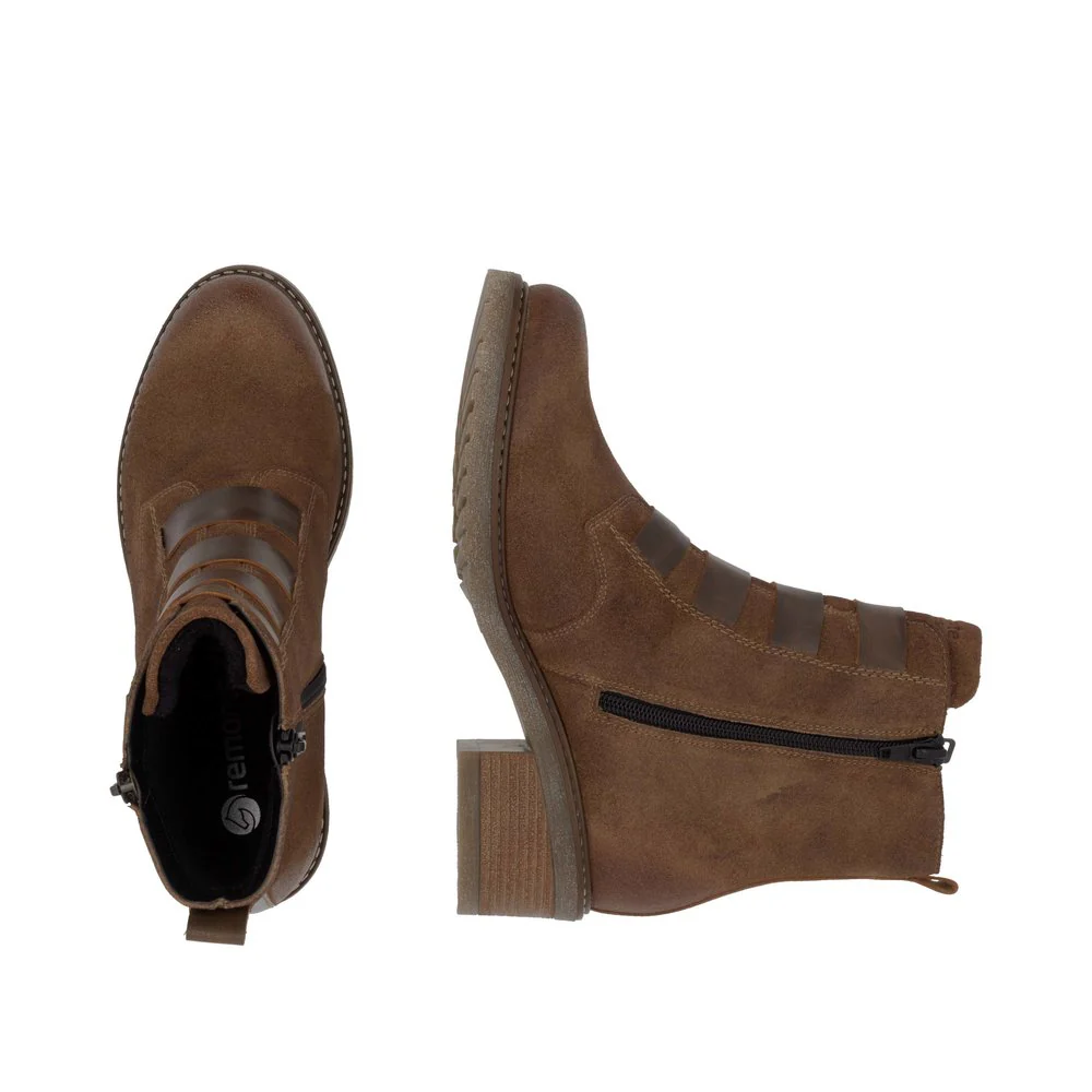 Brown Side Zip Boot - Image 9