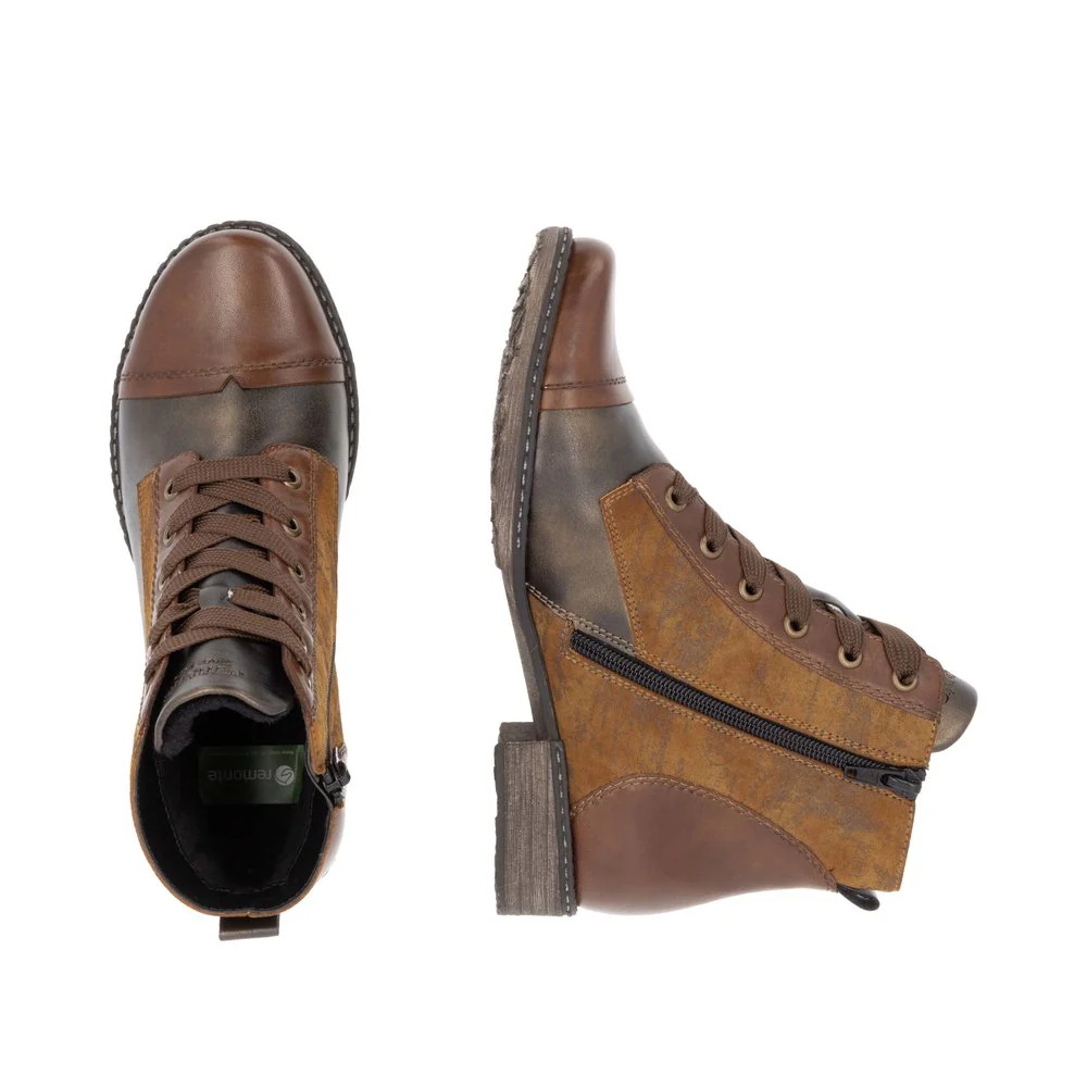 Chestnut Lace Up Fur Lined - Image 9