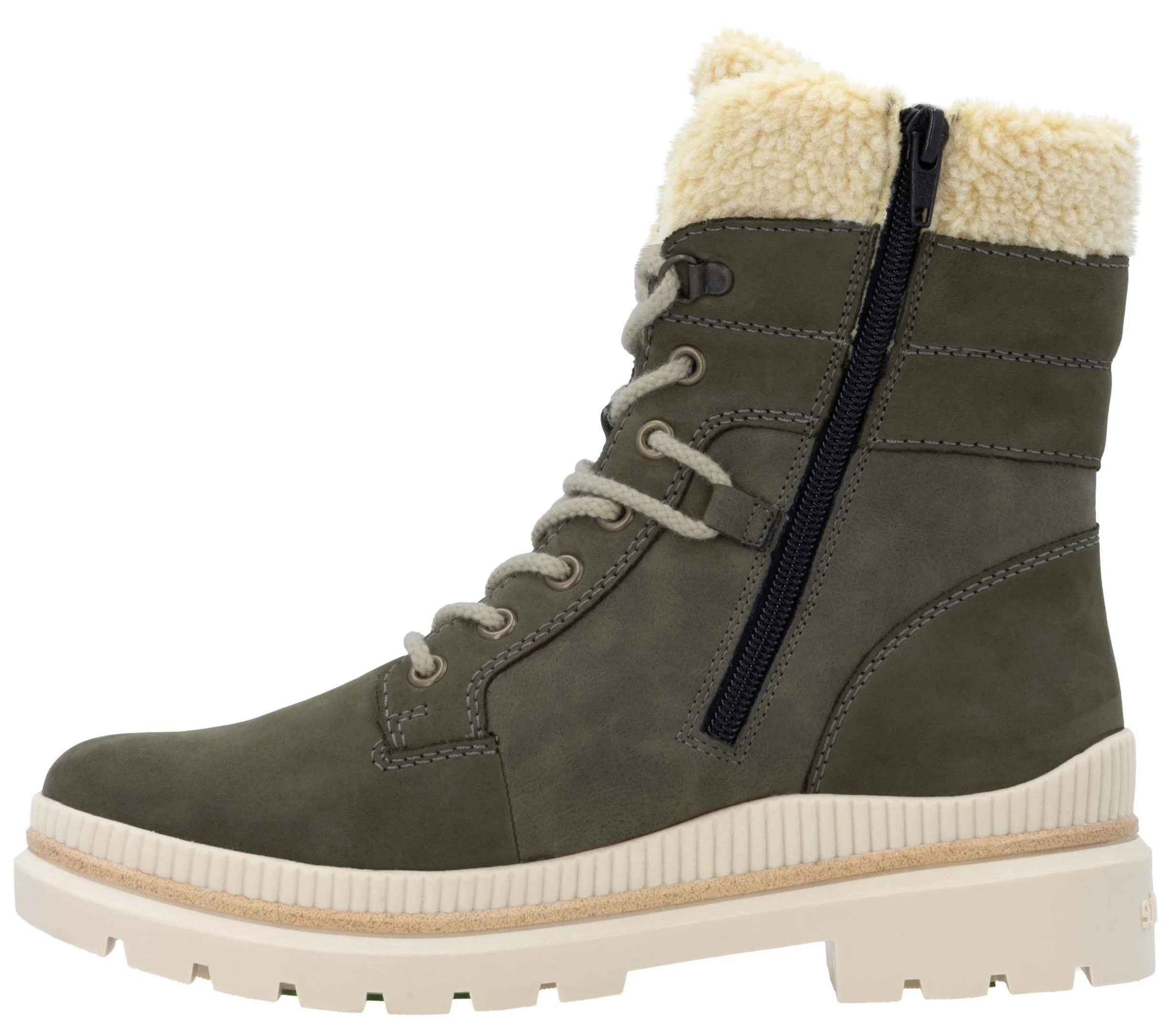 Green Lace Up Boot - Image 2