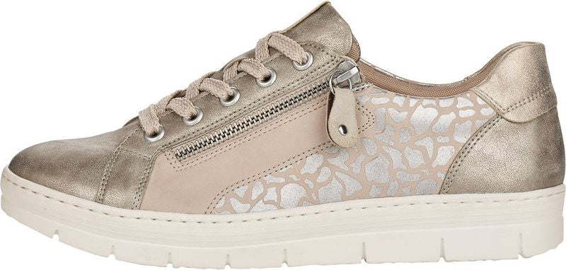 Grey Giraffe Print Lace Up - Image 3