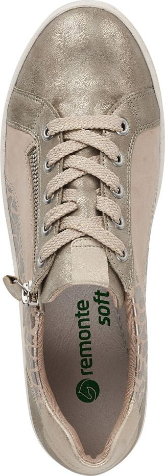 Grey Giraffe Print Lace Up - Image 6