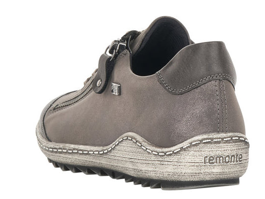 Grey Lace Shoe Side Zip - Image 5