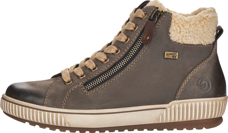 Grey Lace Up Boot - Image 5