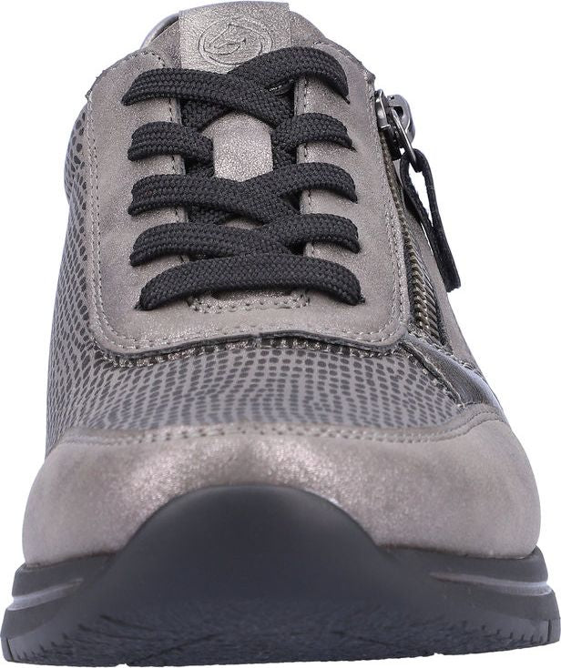 Grey Lace Up With Zip - Image 4