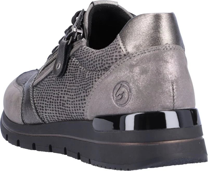 Grey Lace Up With Zip - Image 5