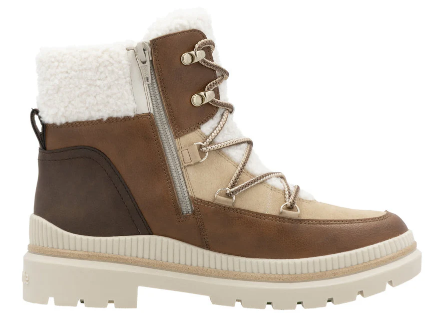 Multi Warmlined Flip Grip Lace Up Boot - Image 2