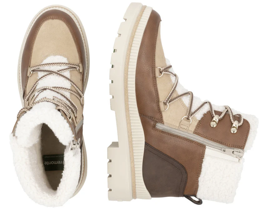 Multi Warmlined Flip Grip Lace Up Boot - Image 9