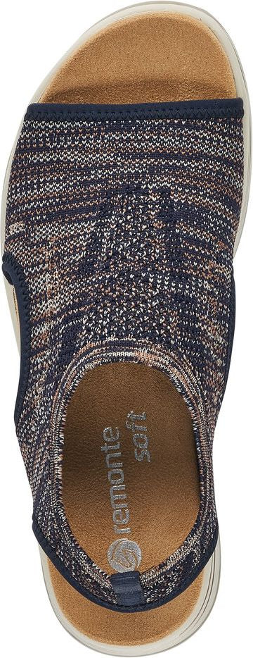 Navy Knit Sandal - Image 6