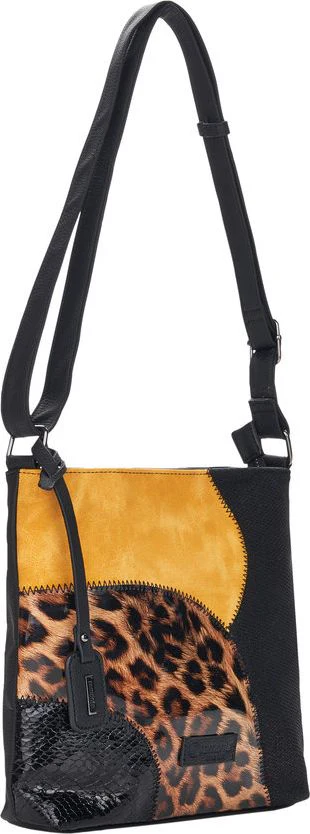 Purse Black W/ Yellow/Leopard - Image 4