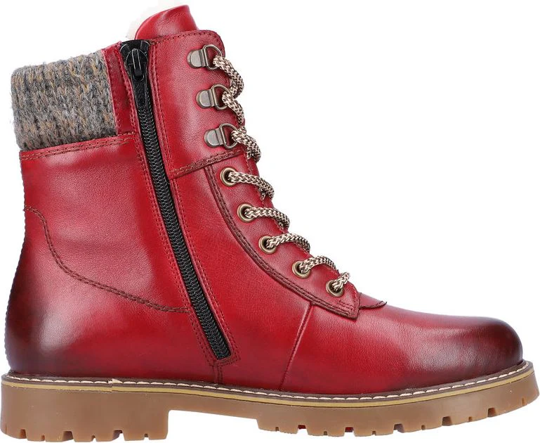 Red Lace Up Hiker - Image 2