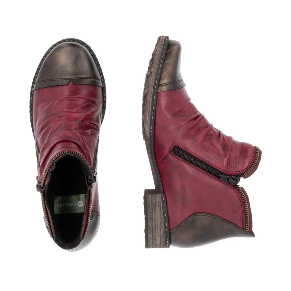 Red Side Zip Boot - Image 9