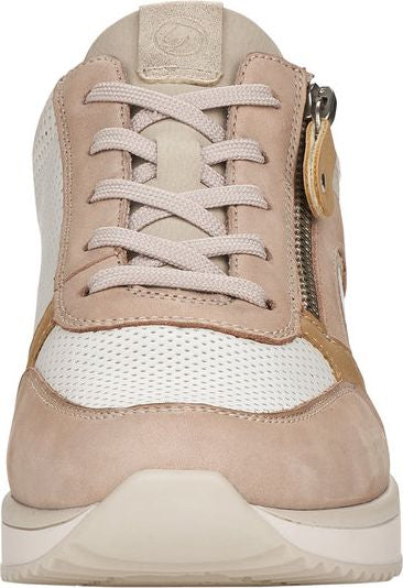 Sand/White Wedge Lace Up - Image 4