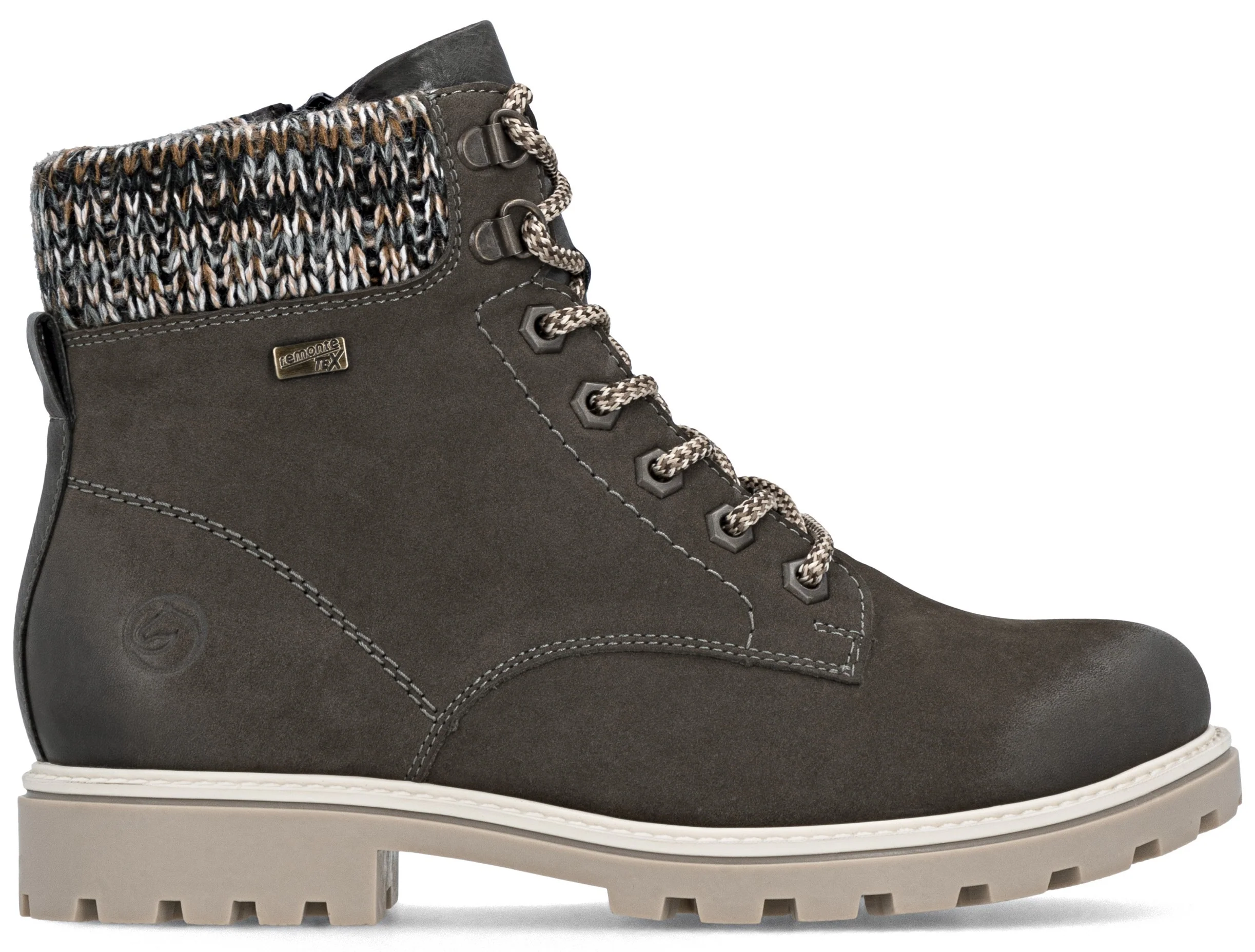 Smoke Lace Up Boot
