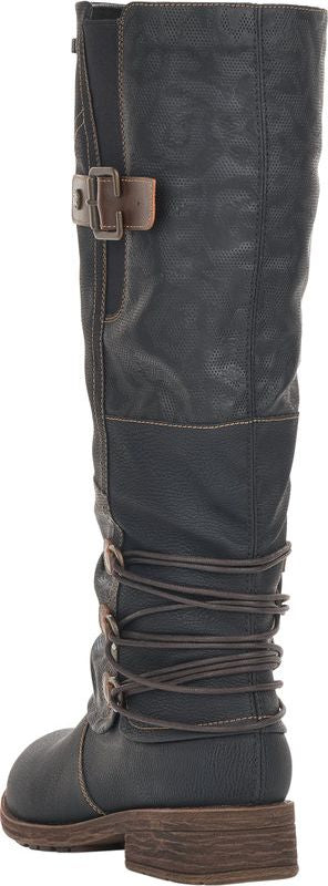 Tall Black Side Zip Boot - Image 3