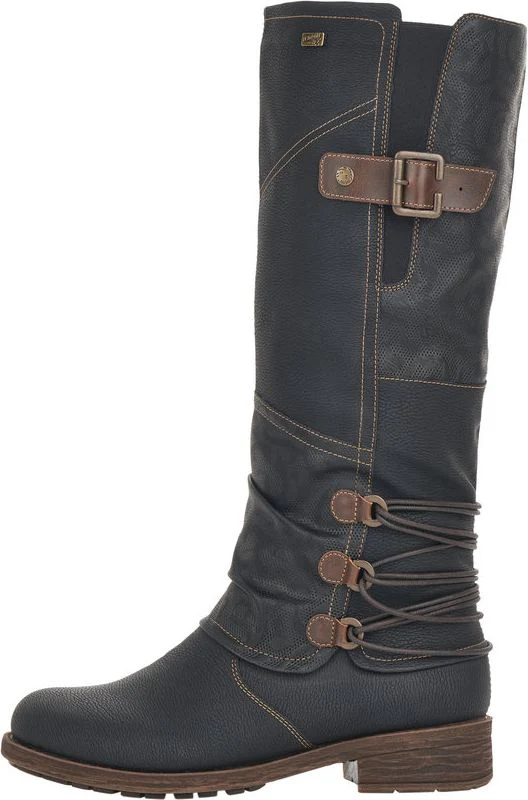 Tall Black Side Zip Boot - Image 5