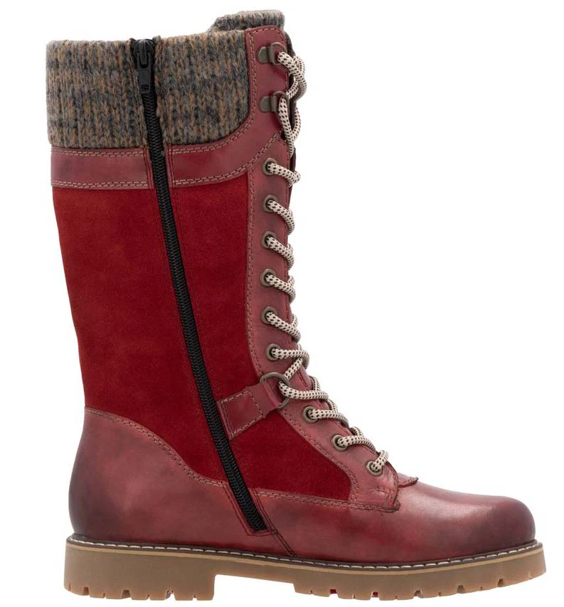 Tall Red Flip Grip Boot - Image 2