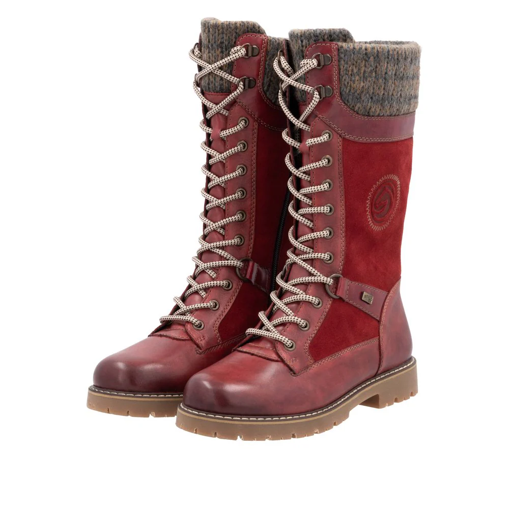 Tall Red Flip Grip Boot - Image 8