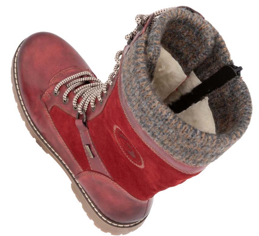 Tall Red Flip Grip Boot - Image 9