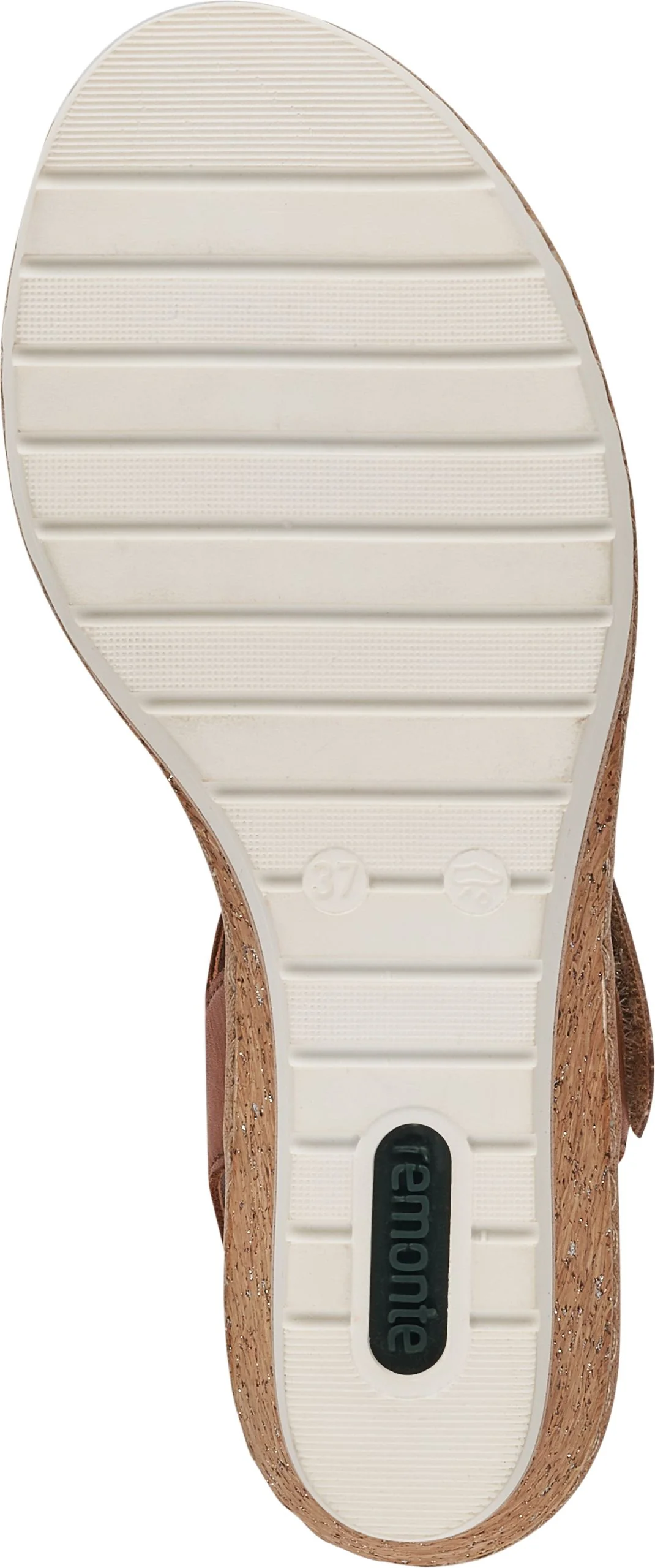 Tan/Gold Criss Cross Wedge Sandal - Image 6