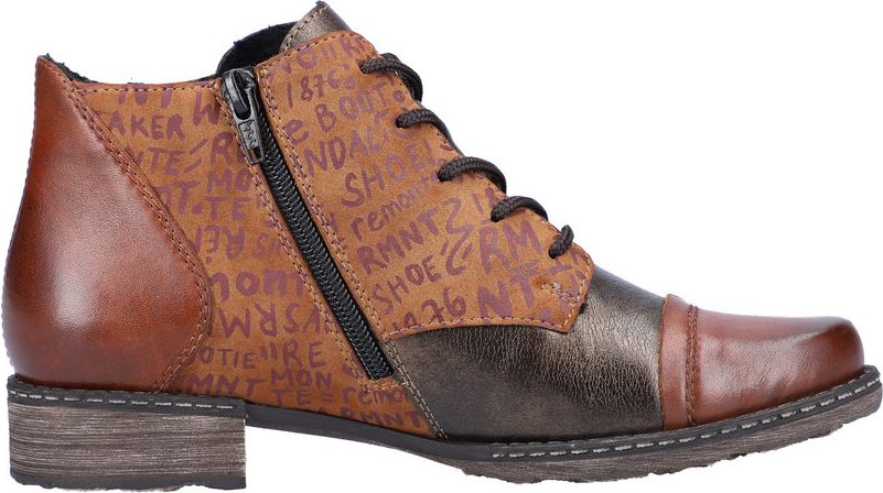 Tan Lace Up Ankle Boot - Image 2