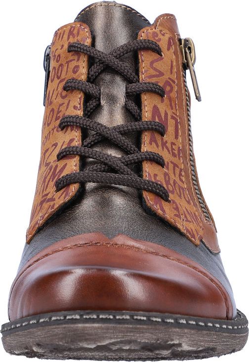 Tan Lace Up Ankle Boot - Image 4