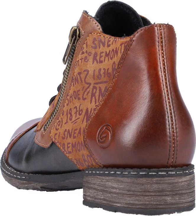 Tan Lace Up Ankle Boot - Image 5