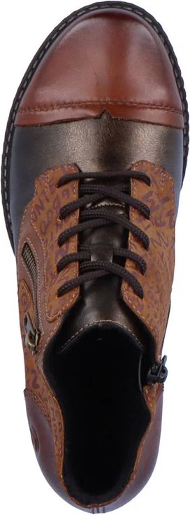 Tan Lace Up Ankle Boot - Image 6