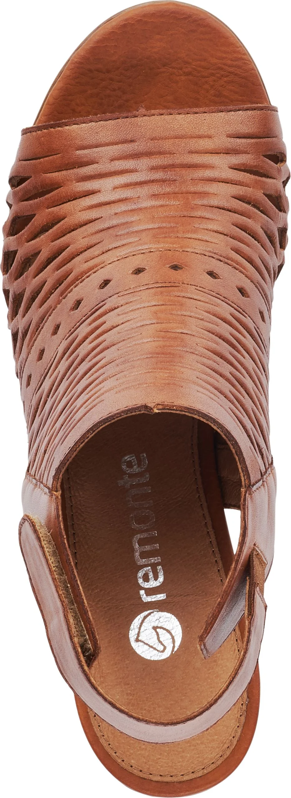 Tan Perforated Sandal Backstrap - Image 6