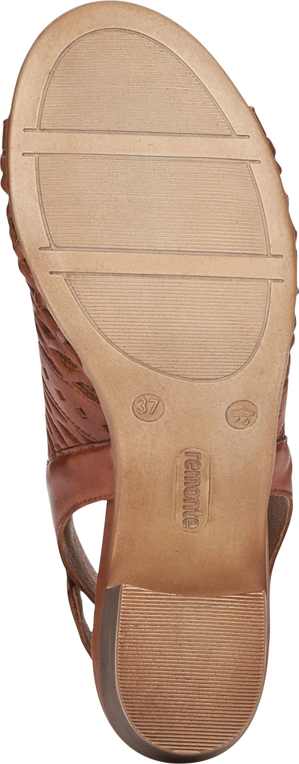 Tan Perforated Sandal Backstrap - Image 7