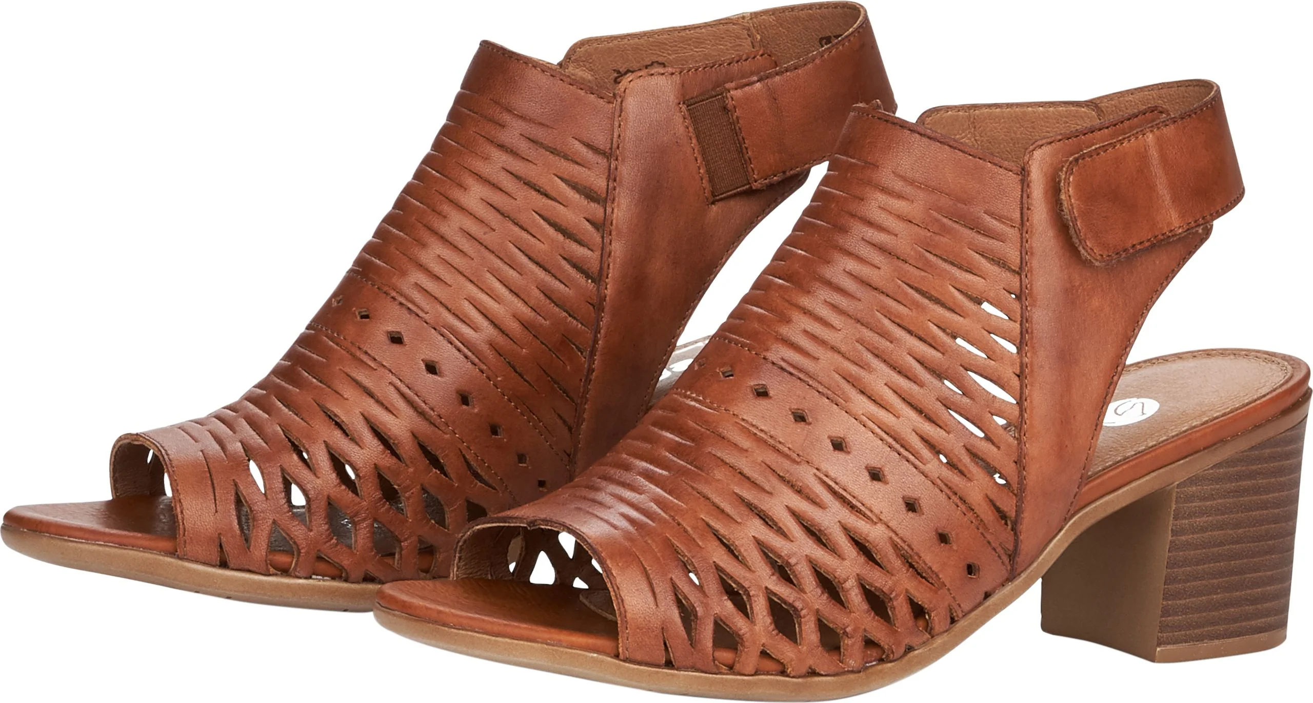 Tan Perforated Sandal Backstrap - Image 8