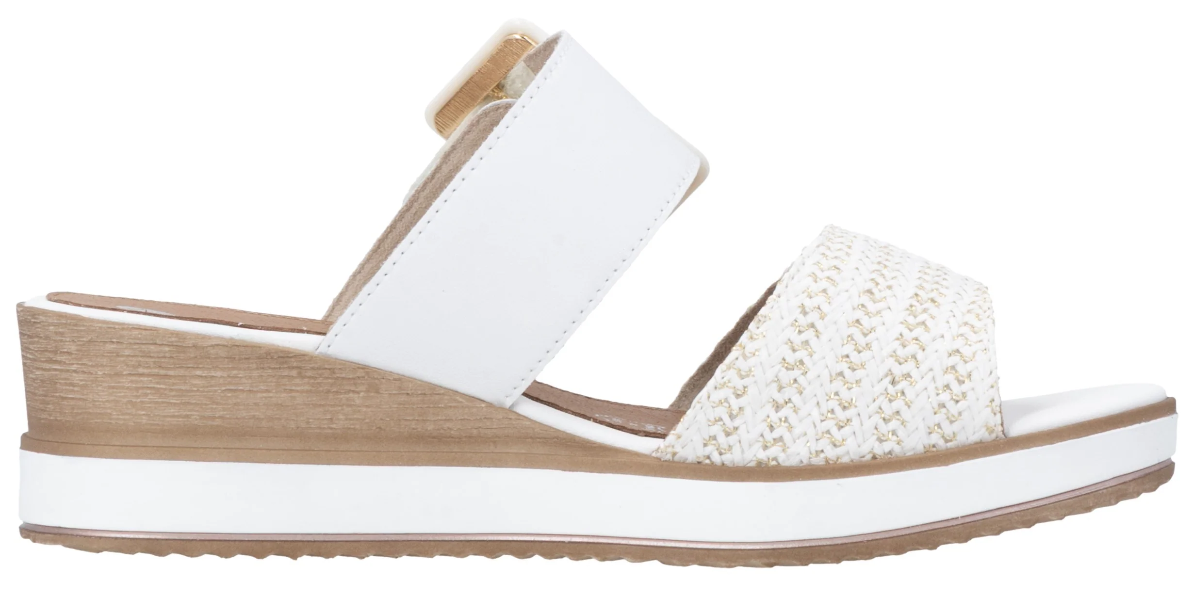 White 2 Strap Slide