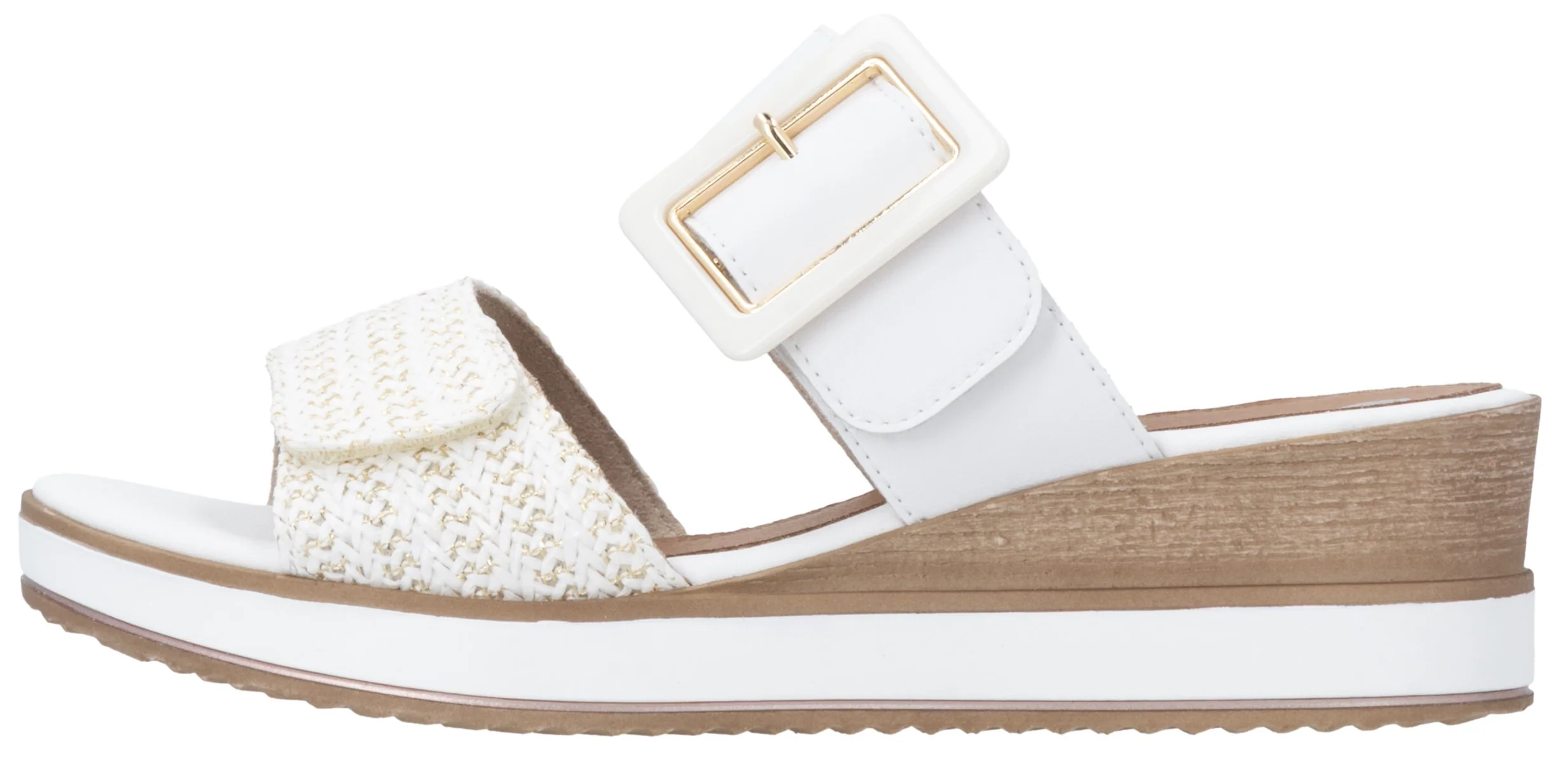 White 2 Strap Slide - Image 2