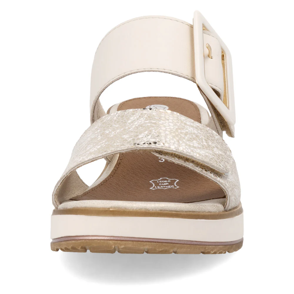 White 2 Strap Wedge Slide - Image 4