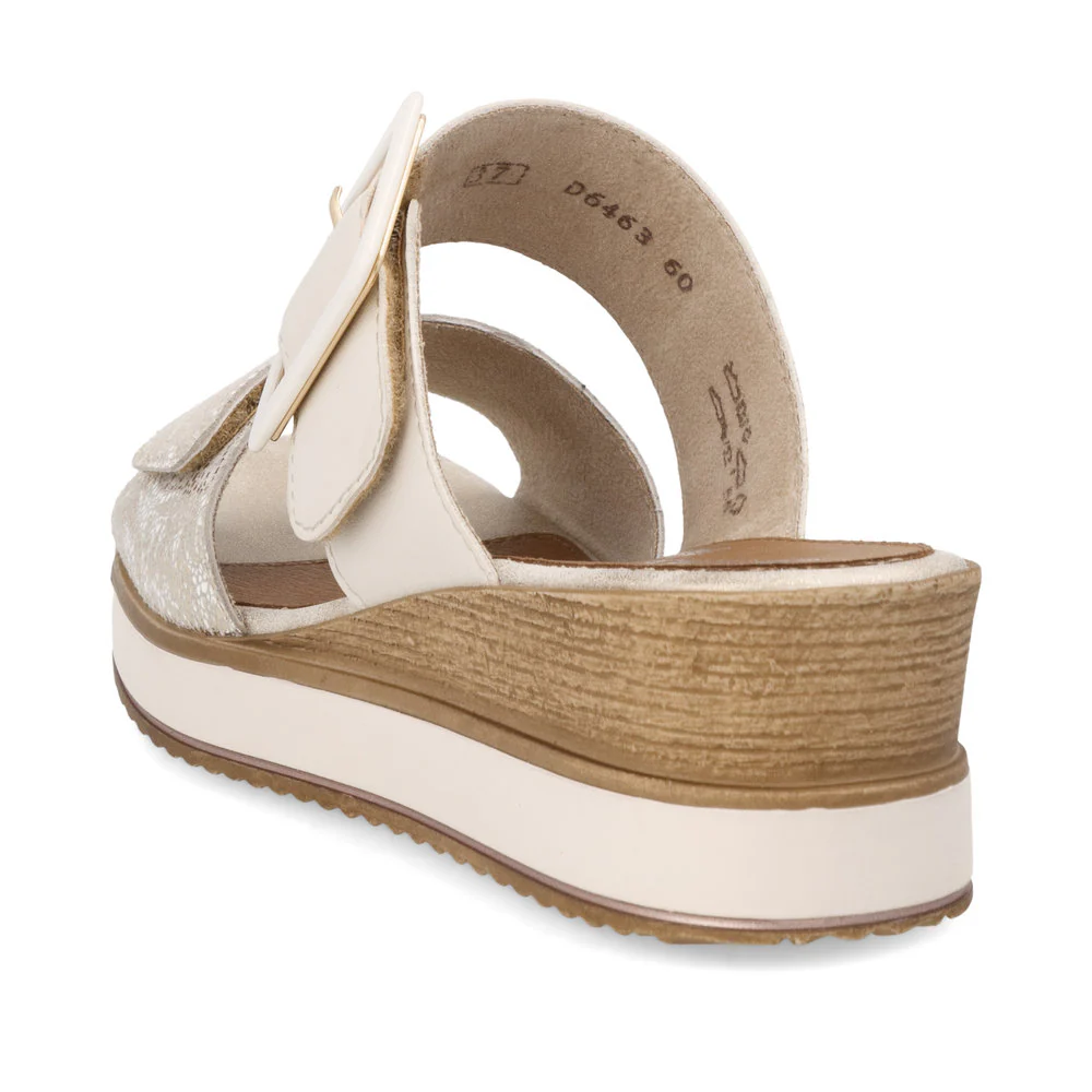 White 2 Strap Wedge Slide - Image 5