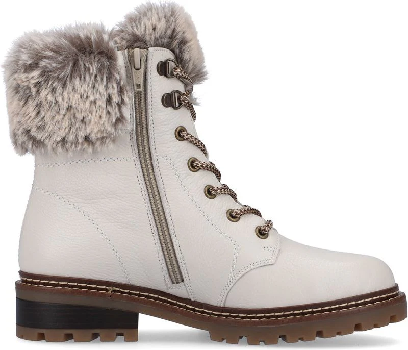 White Lace Up Boot - Image 2