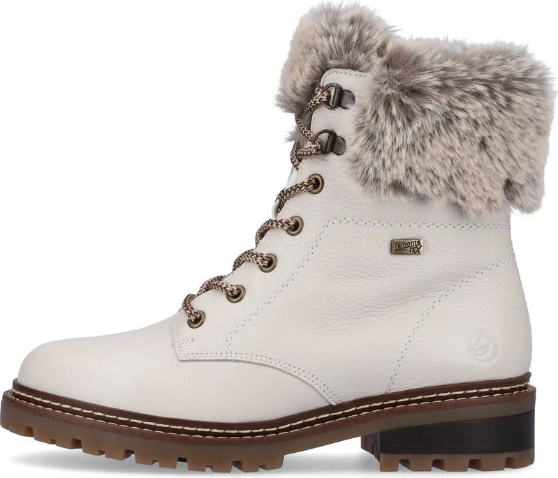 White Lace Up Boot - Image 3