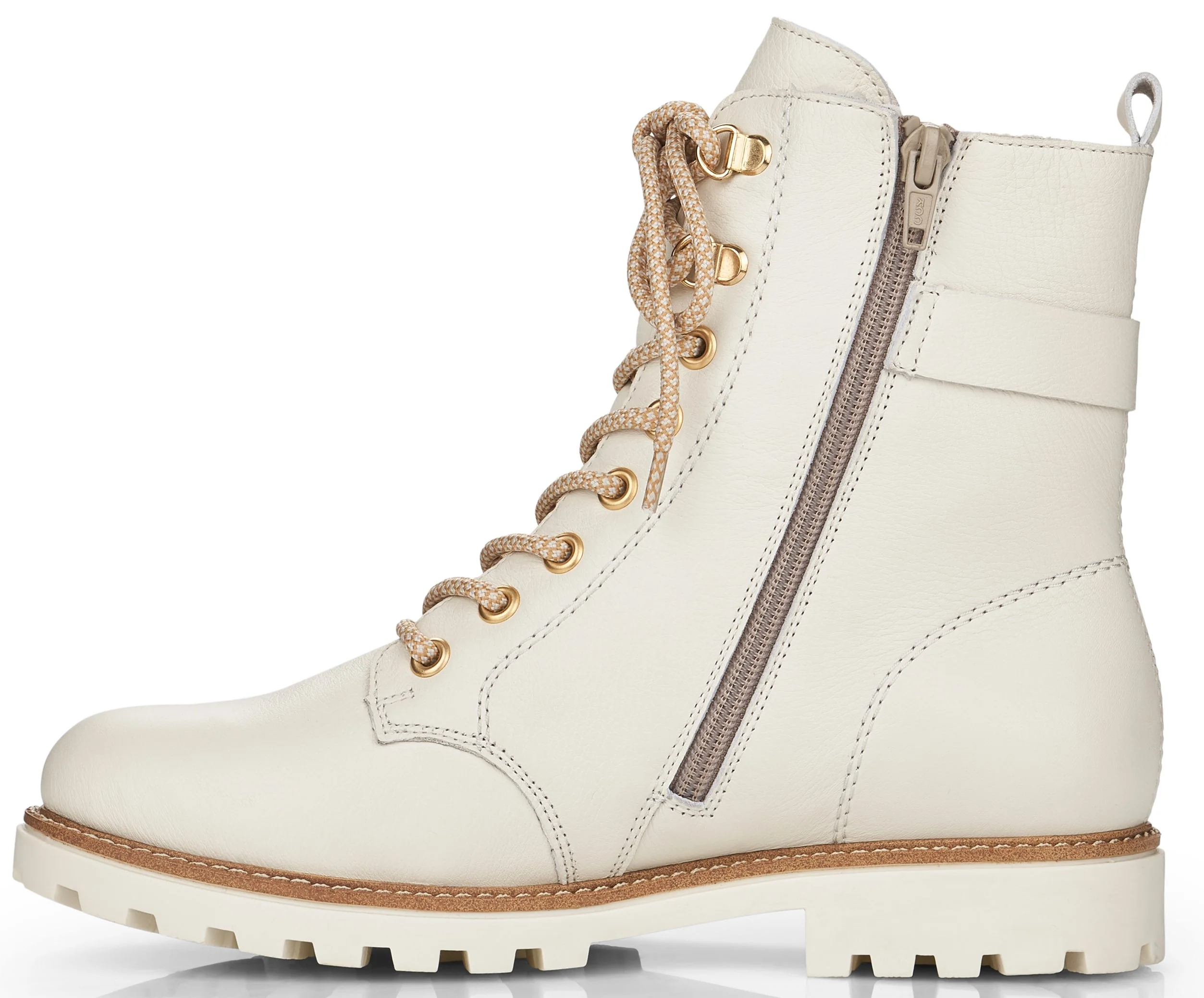 White Lace Up Boot - Image 2