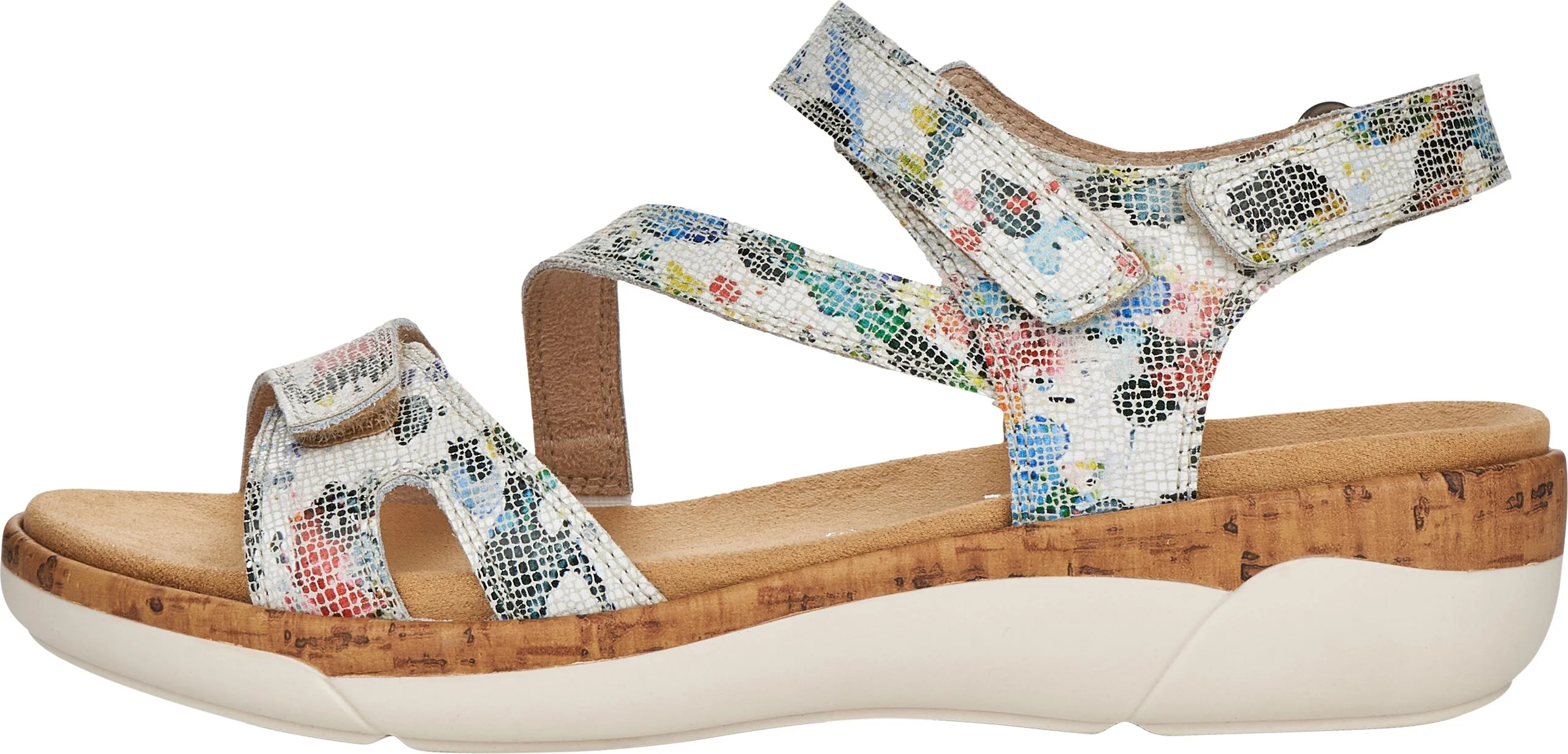 White Multi Criss Cross Sandal - Image 2