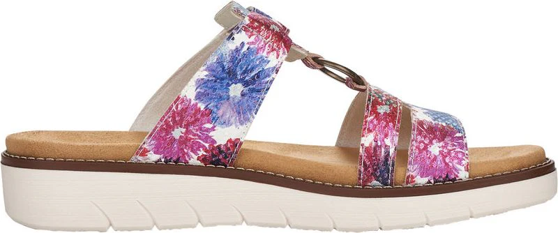 White Multi Flower Slide Sandal - Image 2