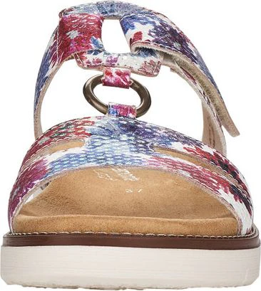 White Multi Flower Slide Sandal - Image 4