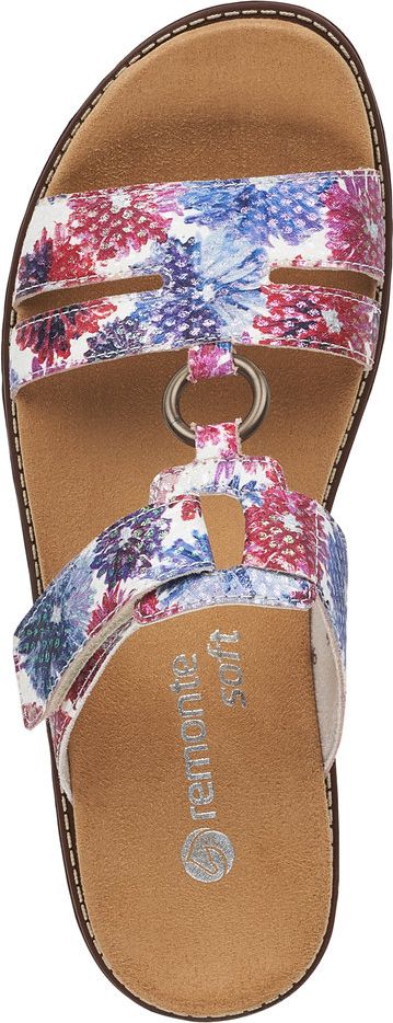 White Multi Flower Slide Sandal - Image 6